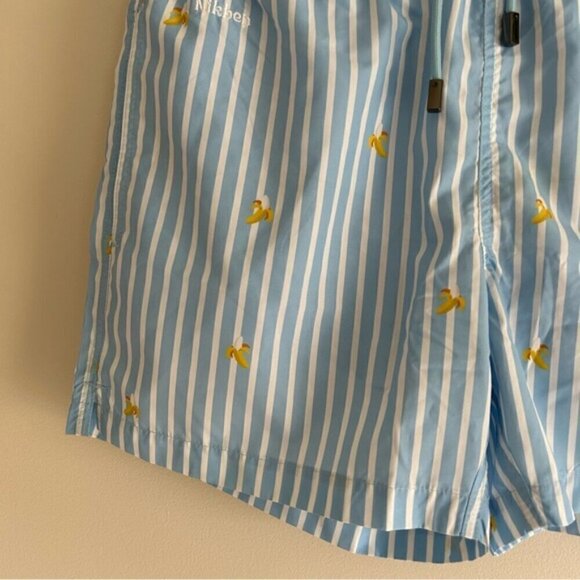Nikben Striped Banana print Swim Trunks Shorts Size M - Picture 4 of 8